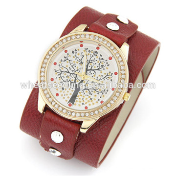 Дешевые пользовательские часы cute leather watch